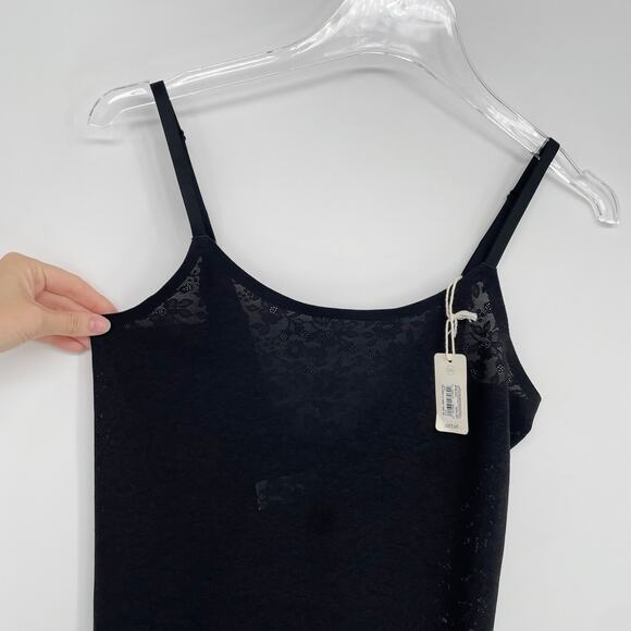 NEW Aerie Women's Smoothez Lace Bodycon Mini Dress Tank Adjustable Straps Black - Picture 6 of 10